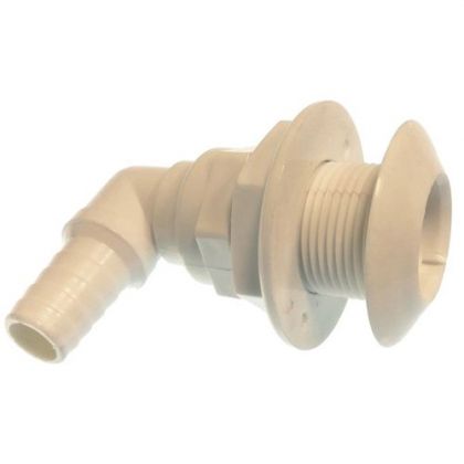 THRU HULL CONNECTOR 90°  3/4“ 20mm — GS30087