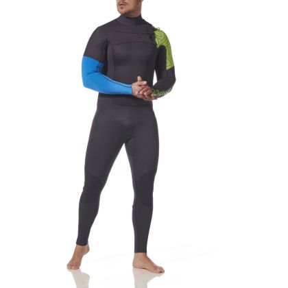 Performance 3/2mm Full Wetsuit CZ - Mens GRAPH/BOLT/LIME L — P203232 TYPHOON