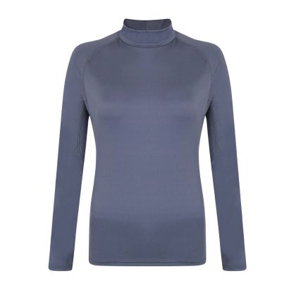 Fintra L/S Tech Rash Vest Wmn Graphite 12 — P200231 TYPHOON