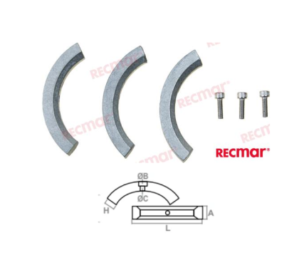 VOLVO ANODE FOLDING PROP. 3P (ZN) — REC3858399