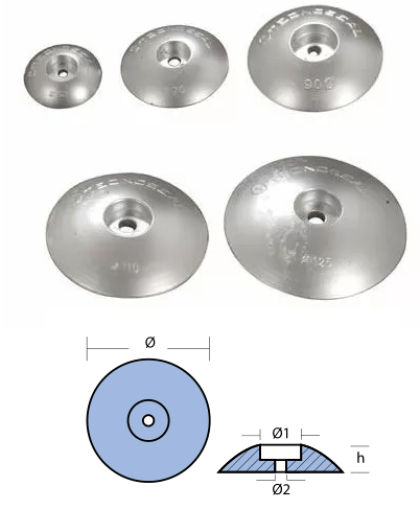 RUDDERS DIA 50 — 00100 TSEAL
