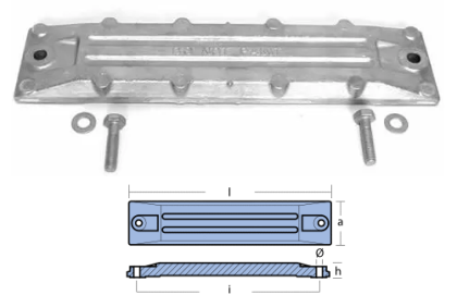METAL KIT, ANODE — 06411-ZW1-020 HONDA
