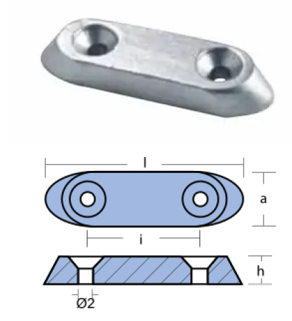 АЛУМИНИЕВ АНОД JOHNSON-EVINRUDE — 00935AL TSEAL