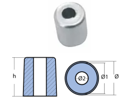 WASHER FOR ENGINE 2,5/9,0 HP — 01148 TSEAL