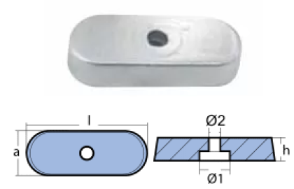 АЛУМИНИЕВ АНОД YAMAHA — 01142AL TSEAL