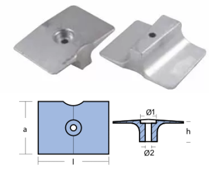АЛУМИНИЕВ АНОД YAMAHA — 01135AL TSEAL