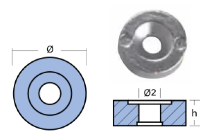 ЦИНКОВ АНОД MARINER — 01127 TSEAL