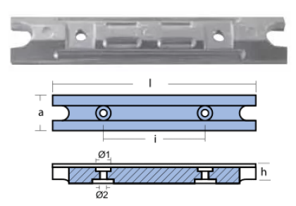 BAR ANODE TOP 700 YAMAHA — 01115 TSEAL