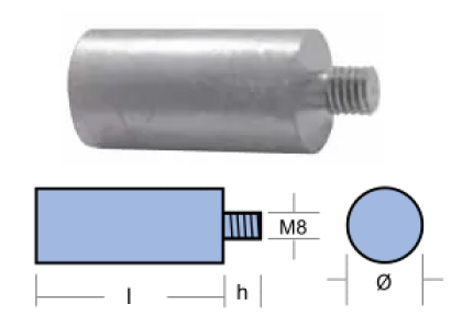 ЦИНКОВ АНОД YAMAHA — 01114 TSEAL