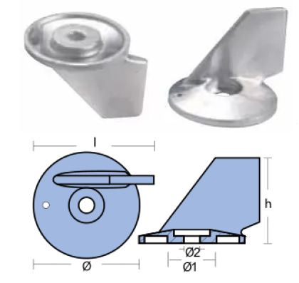 SKEG FOR ENGINE FOR ENGINE JOHNSON/EVINRUDE — 00931 TSEAL