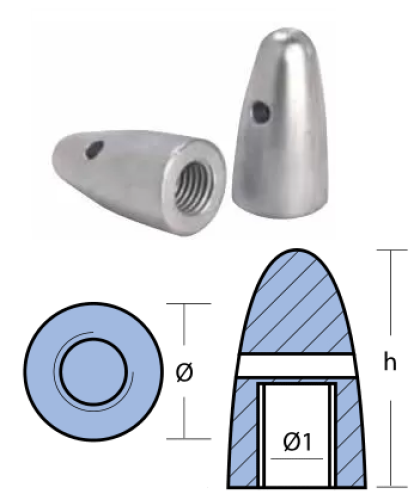 ЦИНКОВ АНОД ОС VOLVO PENTA — 00719 TSEAL