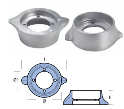 АЛУМИНИЕВ АНОД VOLVO PENTA — 00705AL TSEAL
