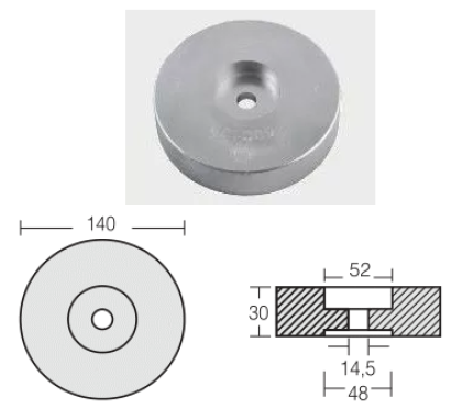 ZINC ANODE — STN-800131 RAK