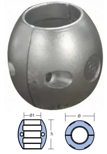 SHAFT ANODE 30 mm — 00506 TSEAL