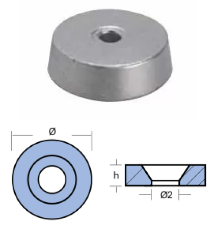 ЦИНКОВ АНОД YANMAR — 01302 TSEAL