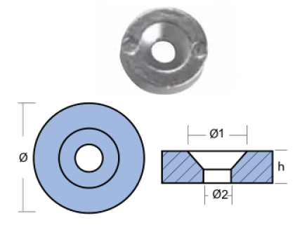 АЛУМИНИЕВ АНОД JOHNSON-EVINRUDE — 00933AL TSEAL