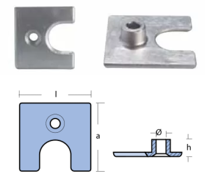 PLATE  MERCURY 4,5-7 HP — 00811 TSEAL