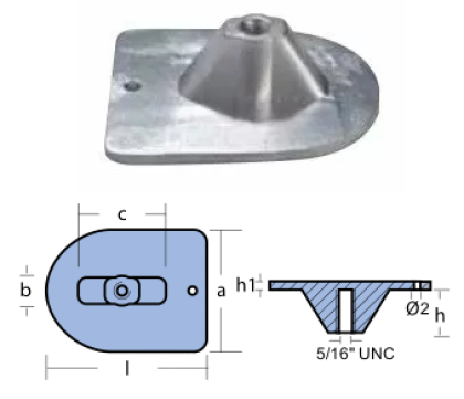 PLATE MERCURY 20 HP — 00803 TSEAL
