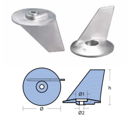 SKEG FOR ENGINE FOR ENGINE MERCURY — 00839 TSEAL