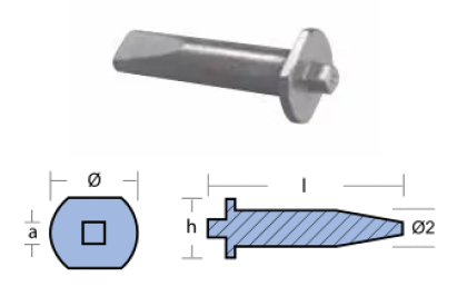 ЦИНКОВ АНОД ГЛАВА MERCURY — 00831 TSEAL