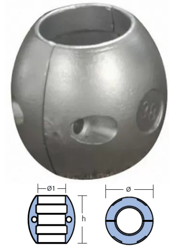 SHAFT ANODE ф35mm — 00509 TSEAL