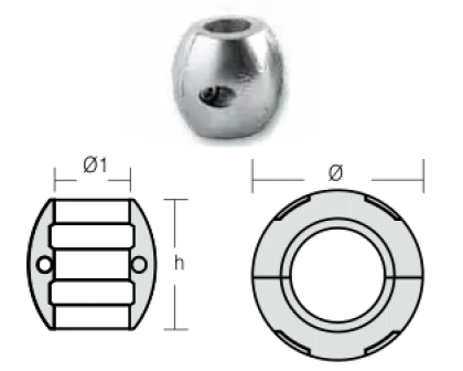 SHAFT ANODE ф25mm — 00502 TSEAL