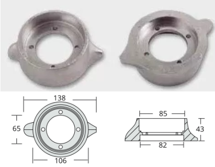 ЦИНКОВ АНОД VOLVO PENTA — VP-800705 RAK