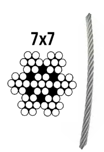 WIRE ROPE, SEMI-SOFT, 5 mm — 8379405250 MTECH