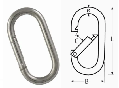 ОВАЛНА КАРАБИНА A4 10x100 — 8962410 100 MTECH