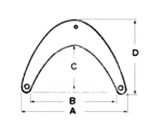 BOW FENDER 63x43 — GS62003