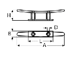 LOW FLAT CLEAT — 82214125 MTECH