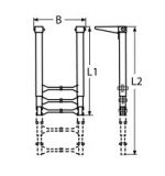 TELESCOPE-BOARDING-STEPS A4 2-STEP — 843742 MTECH