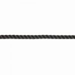 “TREM BALMORAL“ 3-STRAND POLYESTER MOORING ROPE BLACK 14mm — T5214000 TREM