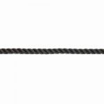 “TREM BALMORAL“ 3-STRAND POLYESTER MOORING ROPE BLACK 30mm — T5230000 TREM