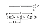 HINGE A2 160X28MM — 85732160 28 MTECH