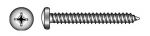 CROSS RECESSED TAPPING SCREW, PAN HEAD — 79814048 13 MTECH