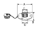 WATER INLET, 70 mm — 814108470 MTECH