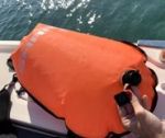 INFLAT. WATERTIGHT BACKPACK “SHARK“ ORANGE — B0770028 TREM