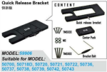 CAYMAN / OSAPIAN QUICK RELEASE BRACKET — 59927 HASWING