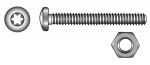 SB ISO 14583 A4 M4x50 TX20 + DIN 934 A4 M4 SW7 - 6 pcs — 91458344 50 MTECH