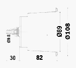 STAINLESS STEEL GALSS HOLDER STANDARD — D1715005 TREM