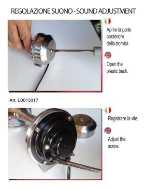 ELECTRIC HORN 12V/5A, AISI316 — L0015018 TREM