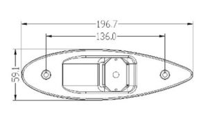 LOW CONSUMPTION LED NAVIGATION LIGHTS MANUFACTURED IN MIRROR POLISHED S.S. FOR BUILT-IN BULKHEAD MOUNTING — L6232197 TREM
