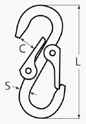 CHAIN SNAPS WITH DOUBLE HOOK END — 815155208 MTECH