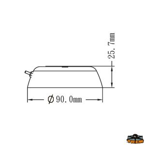 PLAFONIERA A LED C/INTERRUTTORE — L4400668 TREM
