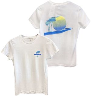 SEADOO WOMEN`S T-SHIRT SUNSET WHITE — 2881780401 BRP