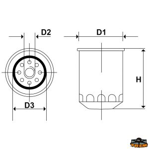 CARTUCCIA RICAMBIO FILTRO SEPARARORE — N0116189 TREM