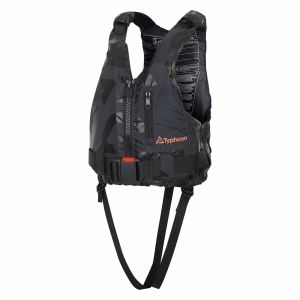 ПОМОЩНА ЖИЛЕТКА ЗА ПЛАВАНЕ Hudson 50N F/E ЧЕРНА XL-XXL — P201439 TYPHOON