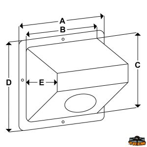 STEP-TYPE SIDE MOUNT CASE IN ABS — L5374163 TREM