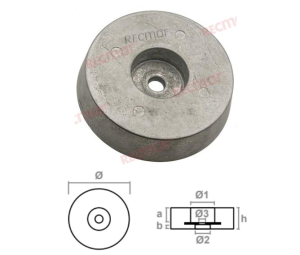 ЦИНКОВ  АНОД ЗА КЪРМА 135x50mm — REC8103